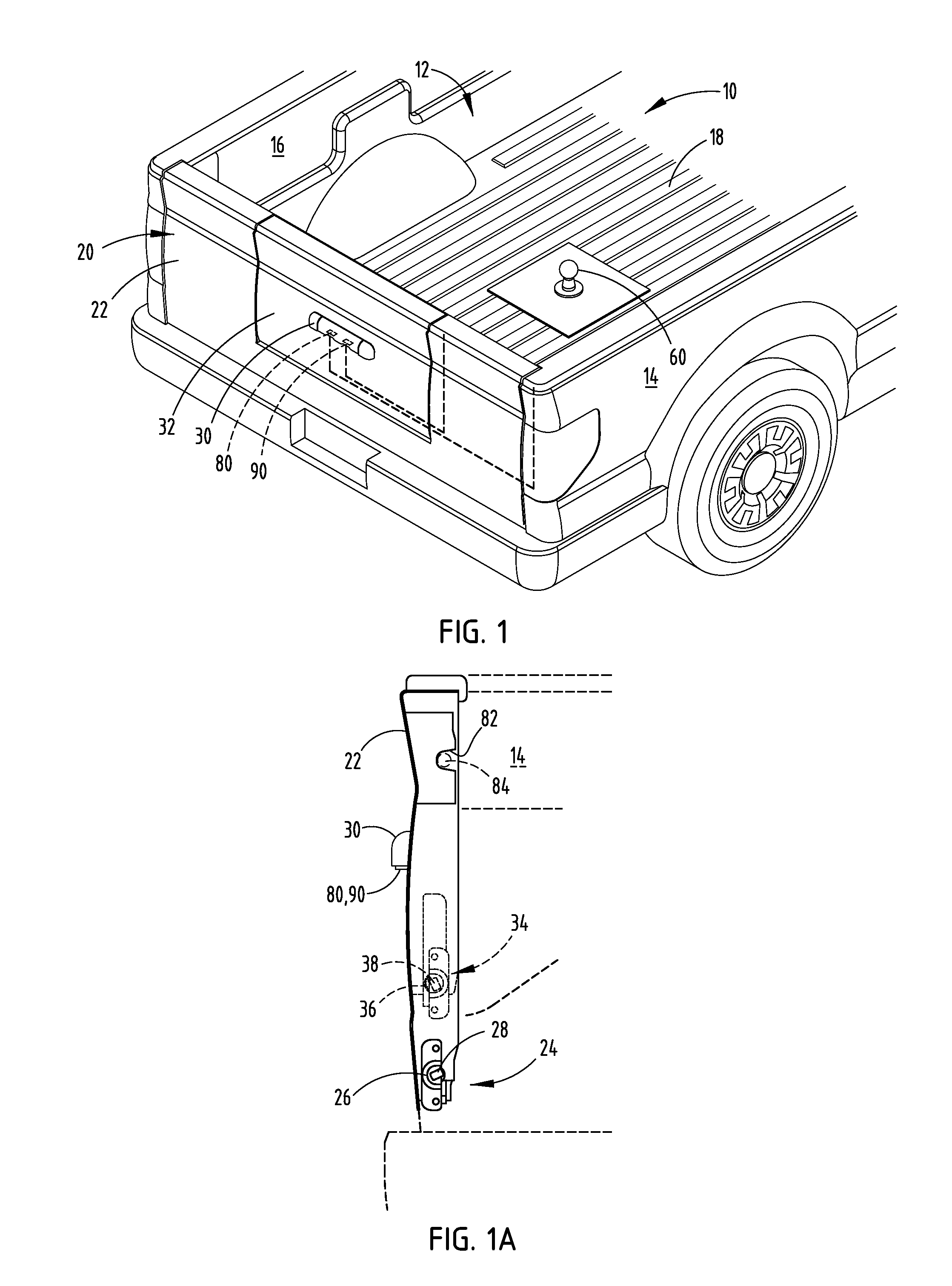 Vehicle tailgate having pivoting secondary tailgate therein