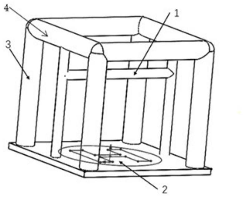 Quadrotor unmanned aerial vehicle autonomous landing control system and method based on airship platform