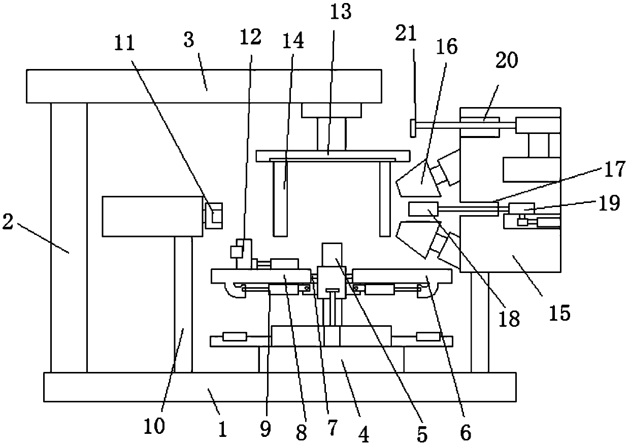 Rolling machine assistant maintenance device for large ring processing