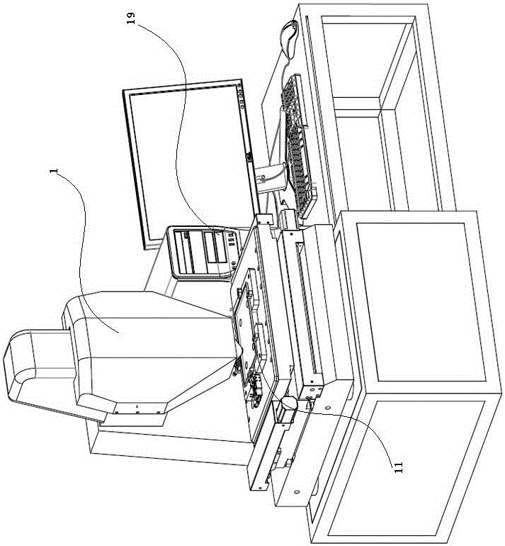 Threaded hole detection device