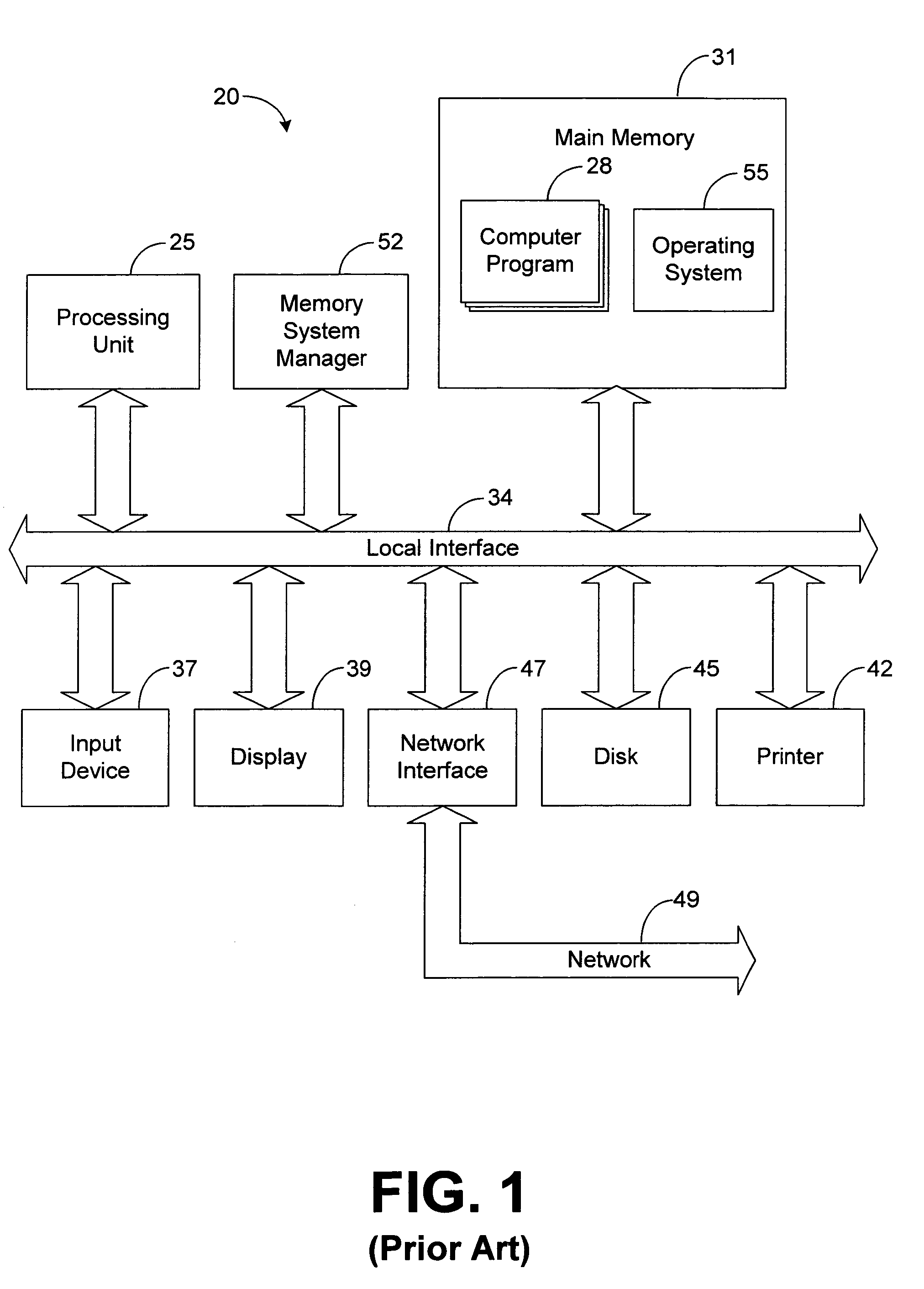 System and method for preloading cache memory in response to an occurrence of a context switch