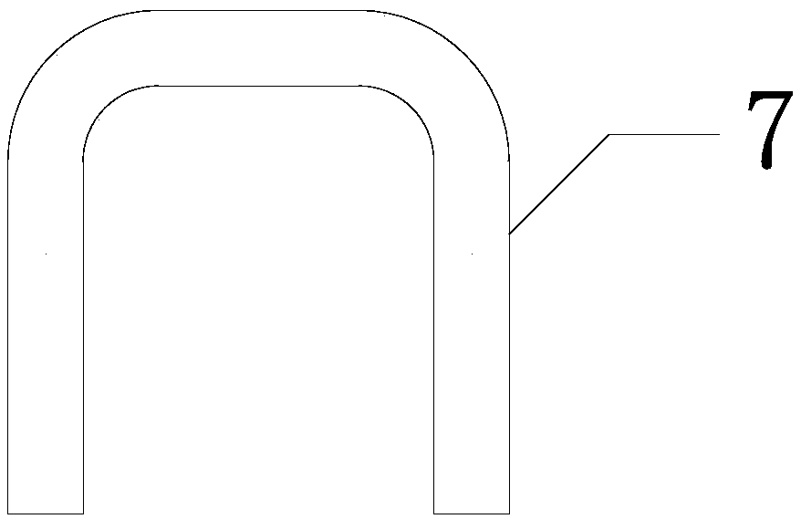 Hollow interlayer concrete filled steel tube pouring body with tensile rib, and construction method of the hollow interlayer concrete filled steel tube pouring body