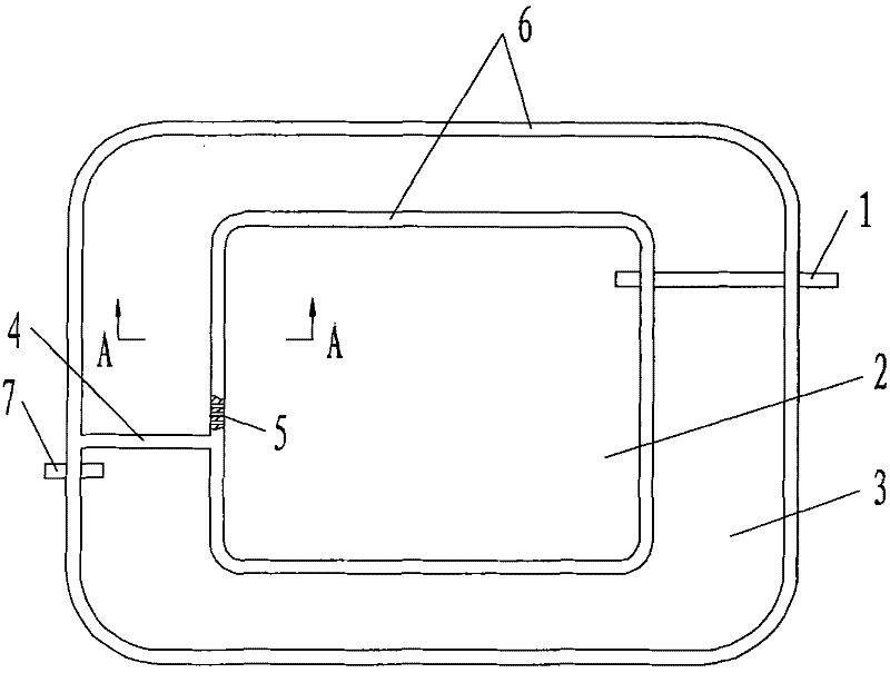 Nesting mixed flow constructed wetland