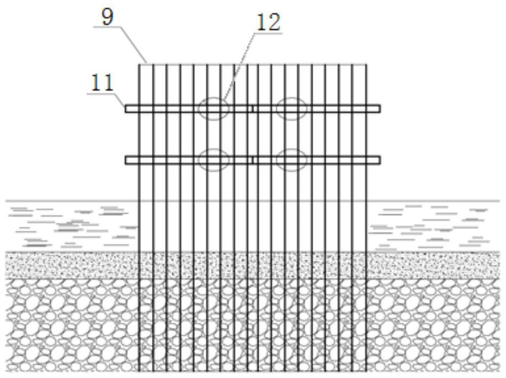 Construction method for steel sheet pile cofferdam in high-flow-speed sandy gravel area