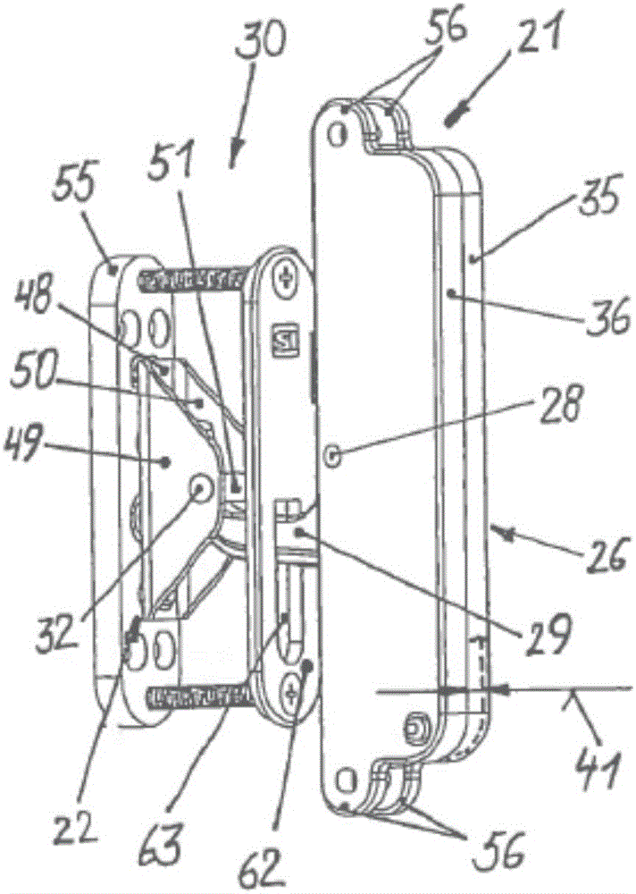 Fitting for an at least liftable, but preferably also slidable window or door leaf