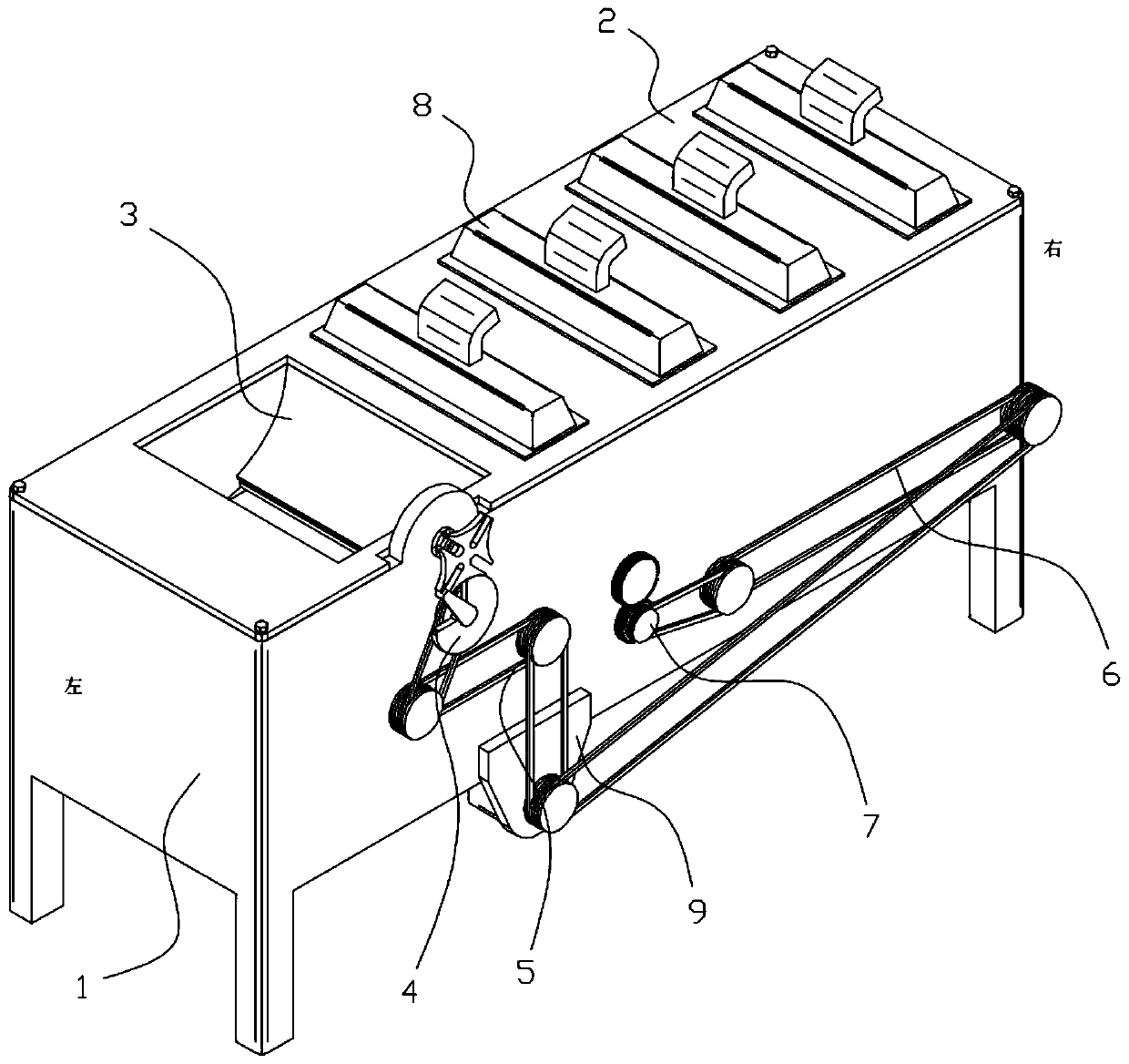 Straw stirring and drying device