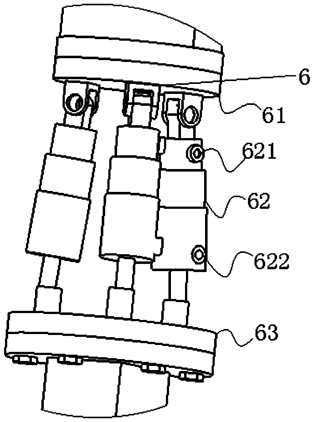 Upper limb rehabilitation mechanical arm capable of changing shoulder center