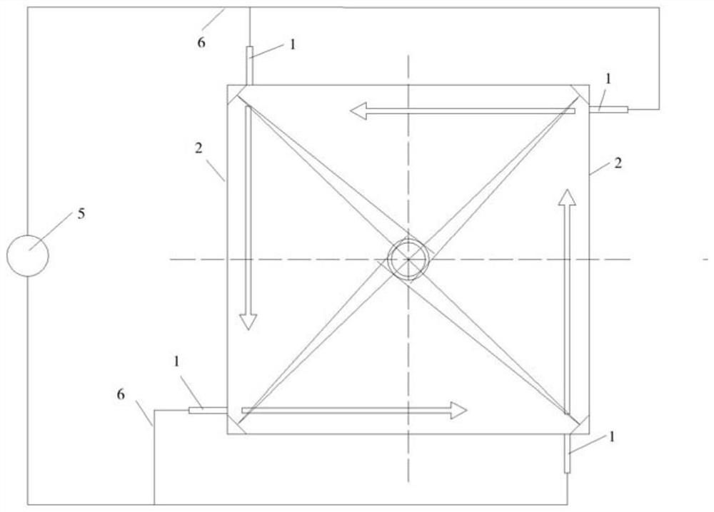 Near-water-cooling-wall fly ash anti-slagging system and method for corner tangential boiler