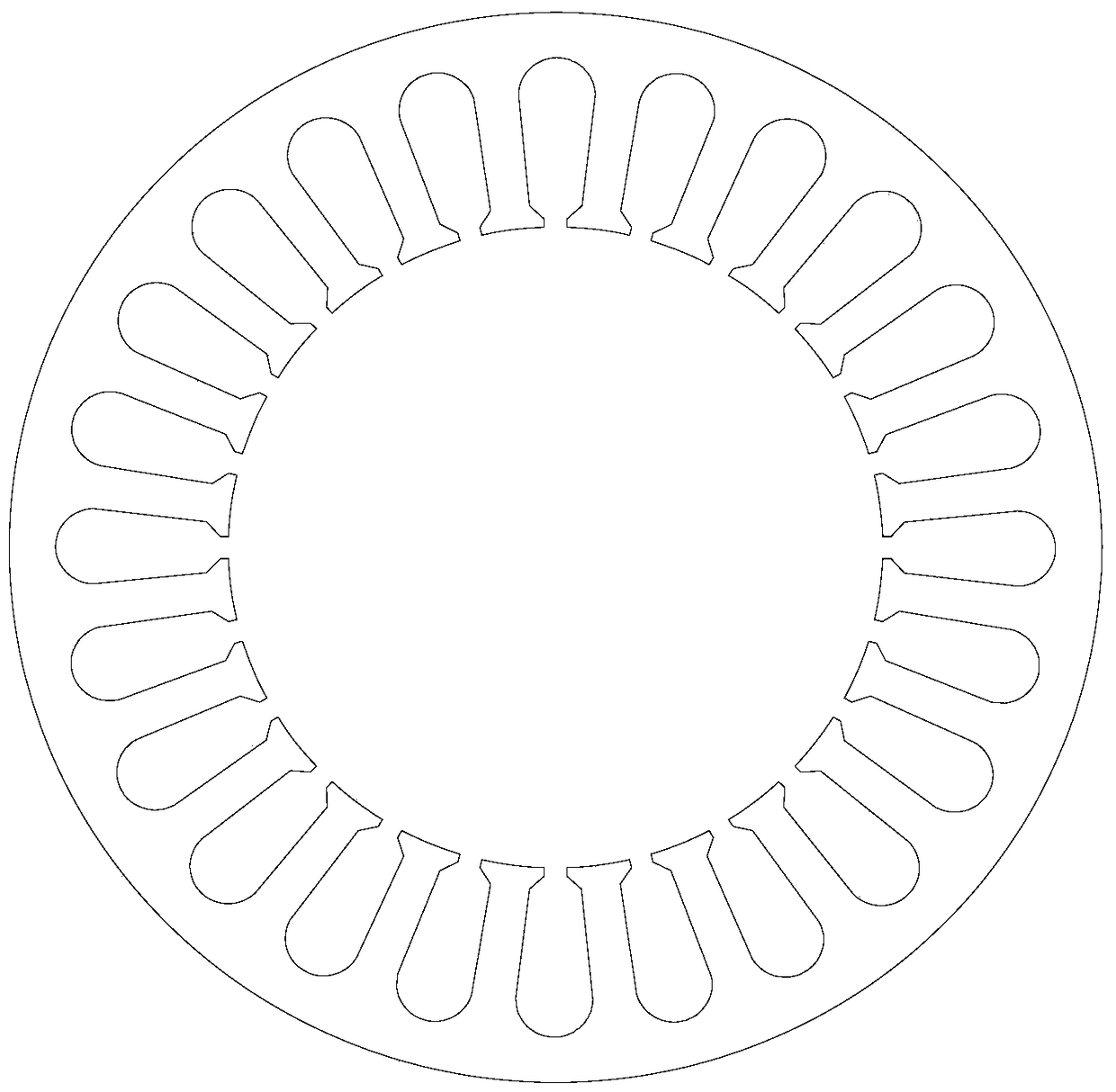 Motor, stator core and stator punching