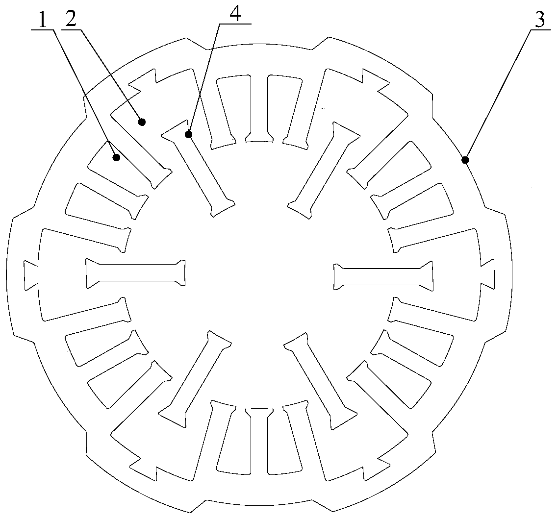 Motor, stator core and stator punching