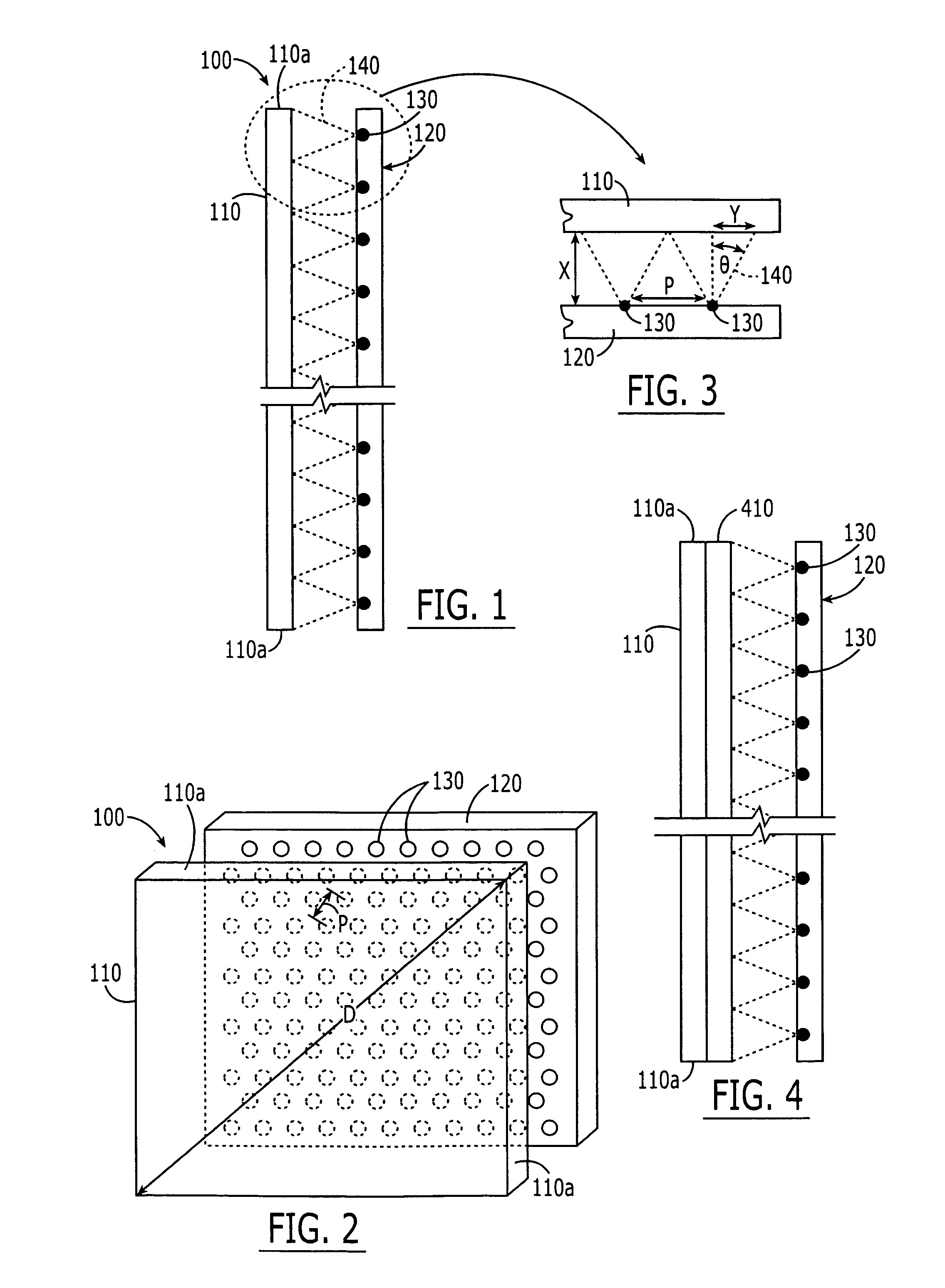 Light emitting diode arrays for direct backlighting of liquid crystal displays