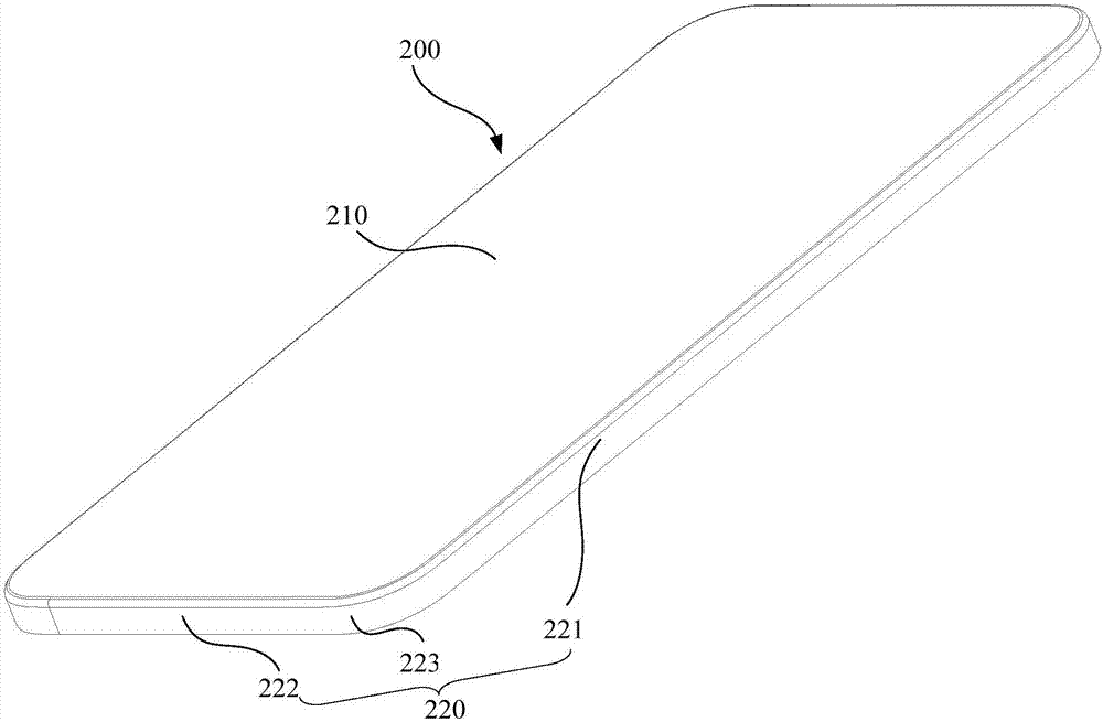 Electronic device shell, electronic device and electronic device shell processing method