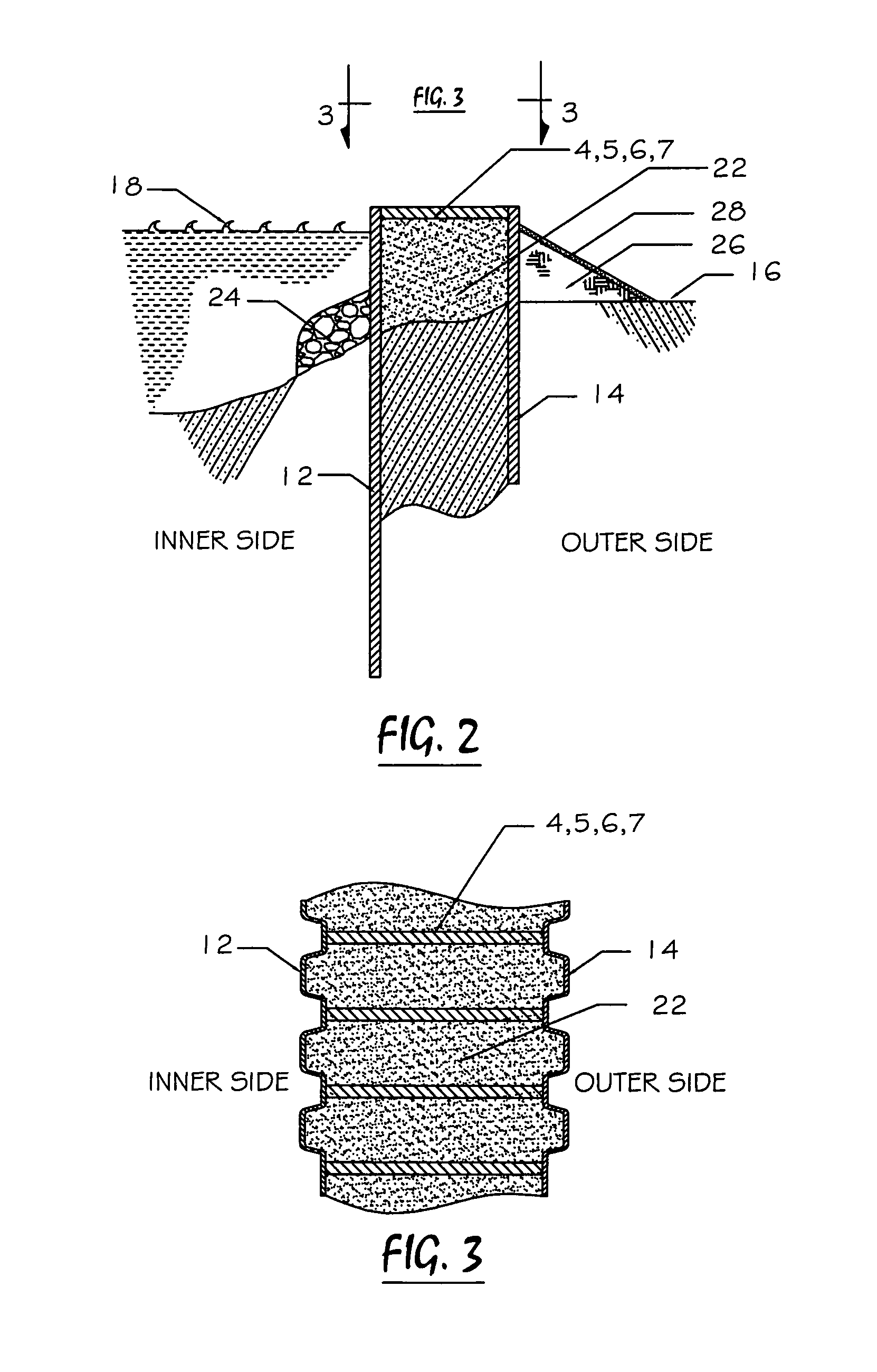 Double-wall protection levee system