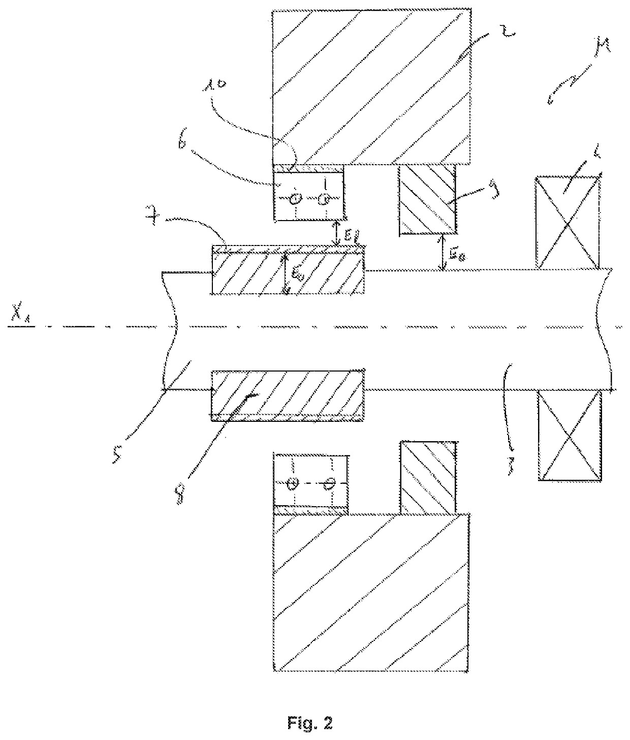 Landing bearing assembly and rotary machine equipped with such an assembly