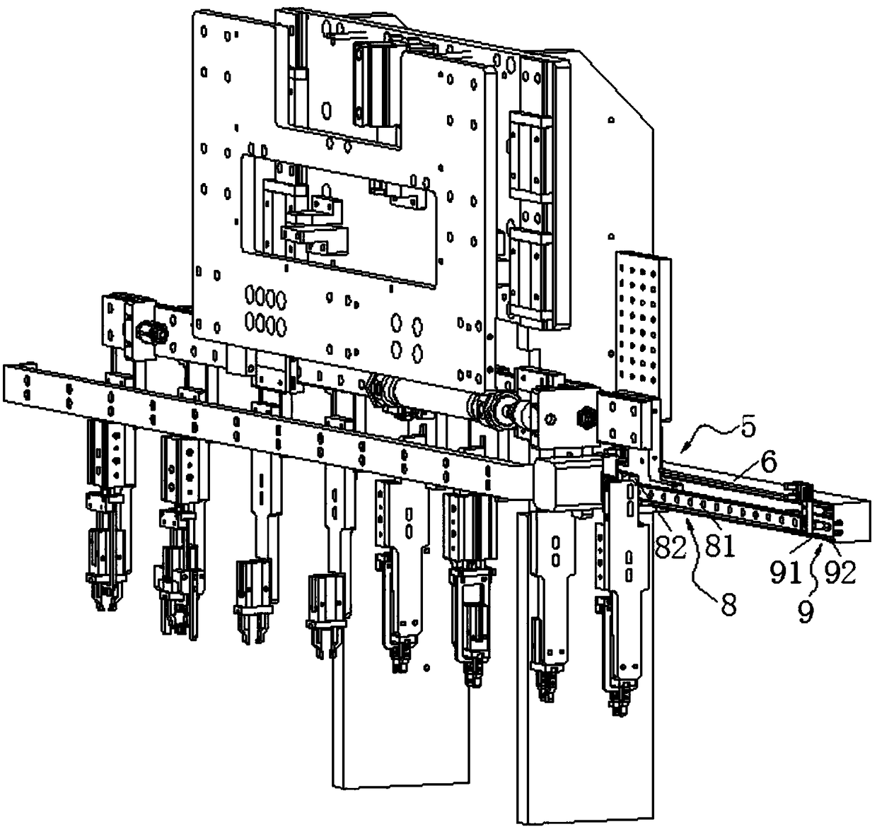 Automatic grabbing and shifting manipulator