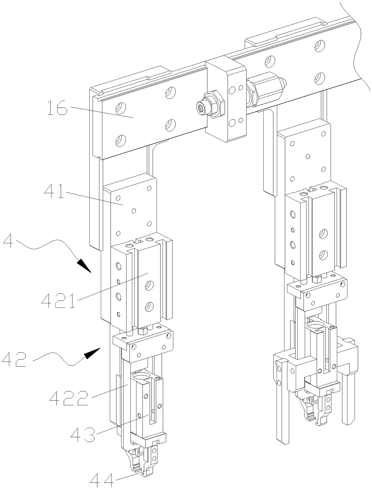 Automatic grabbing and shifting manipulator