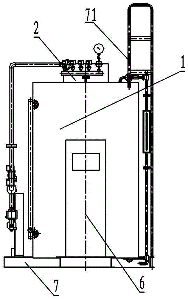 Energy saver for vertical natural circulation condensing boiler