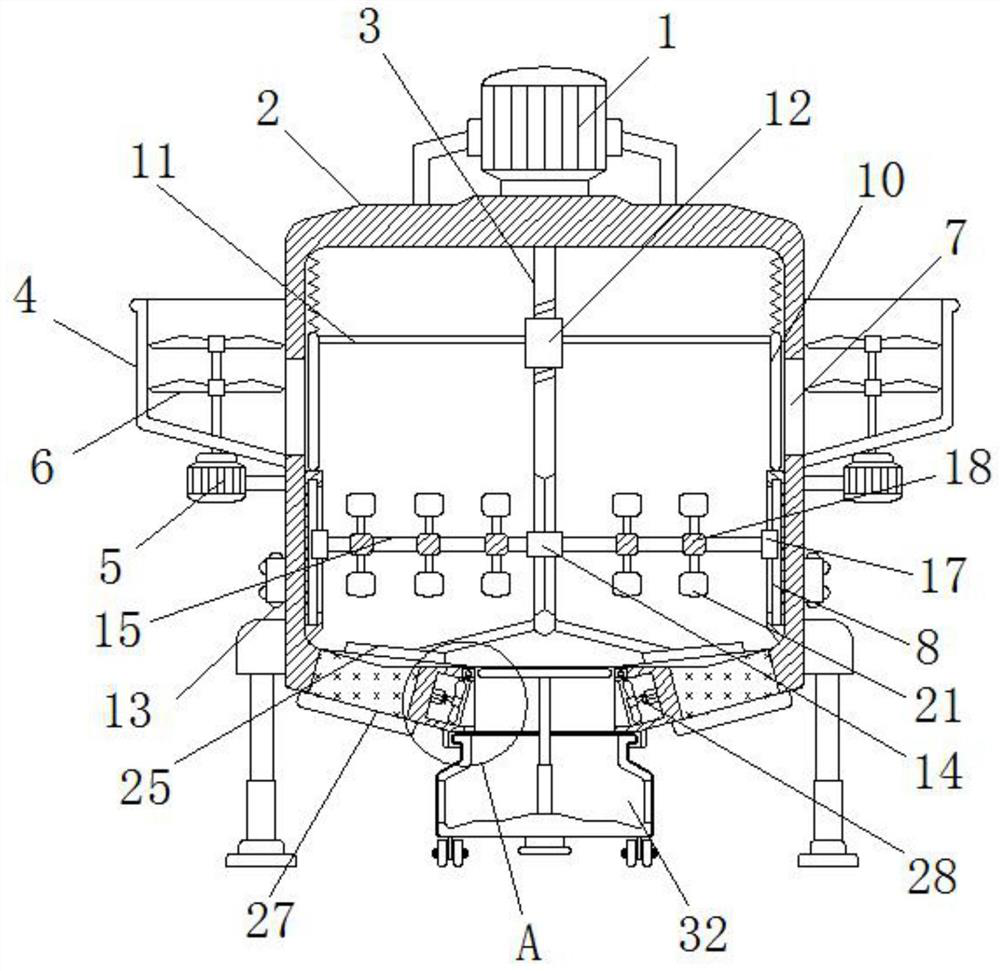 A stir-fry device for ginger candy production with shaping function