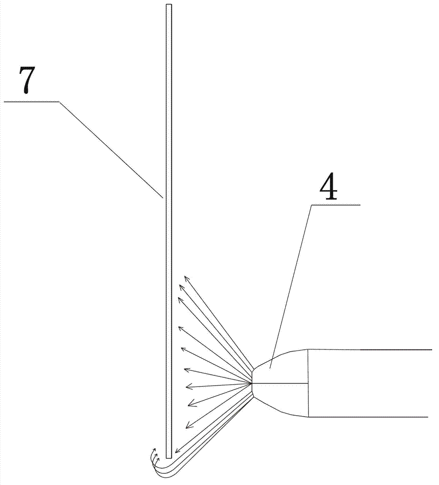 Anti-oil-gathering device for upper plate edge and lower plate edge during electrostatic spraying