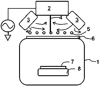 An inductively coupled plasma processing device