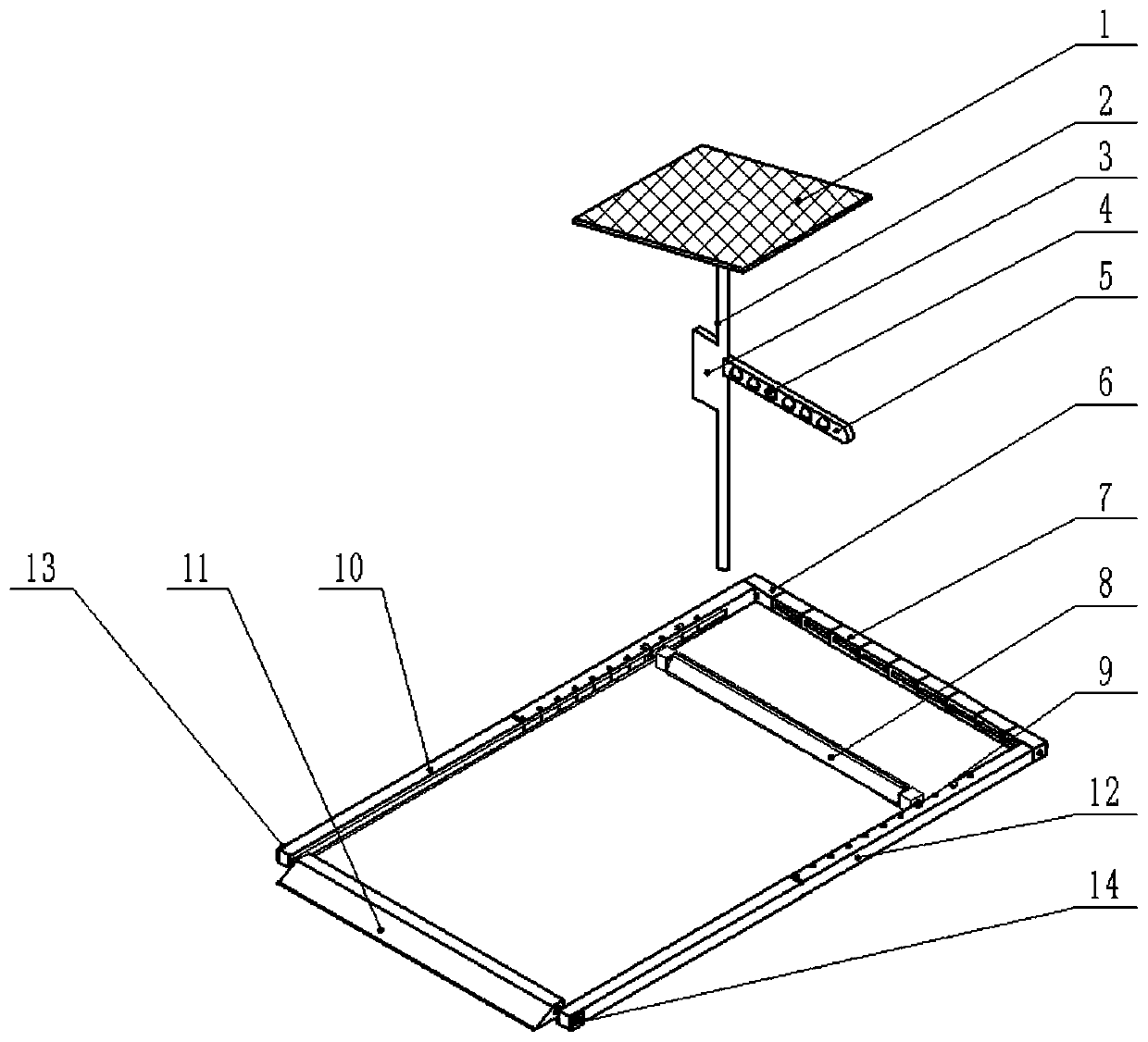 Garage auxiliary parking device