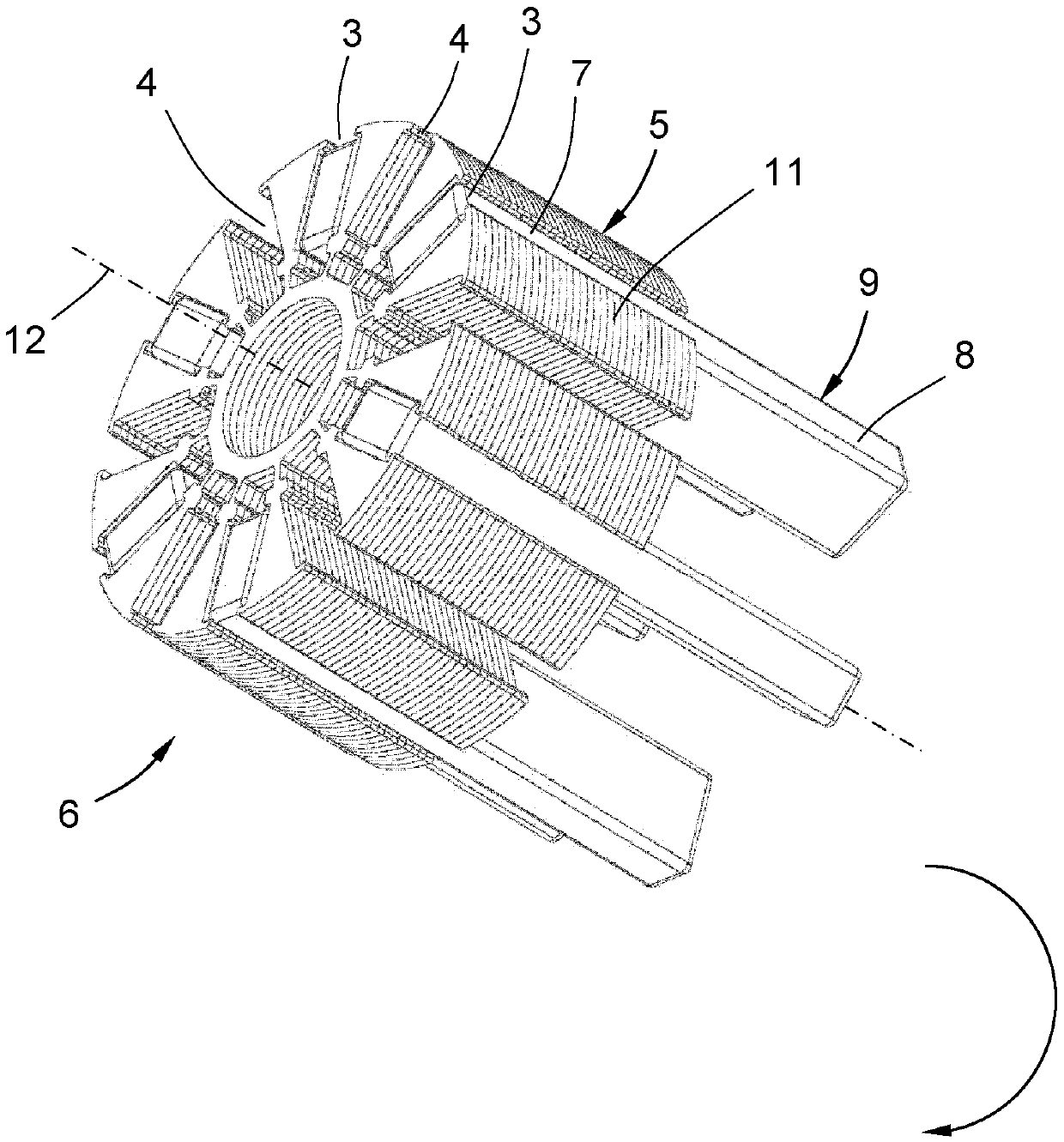 PERMANENT MAGNET ROTOR, METHOD FOR PRODUCING SAME, AND magnetization device