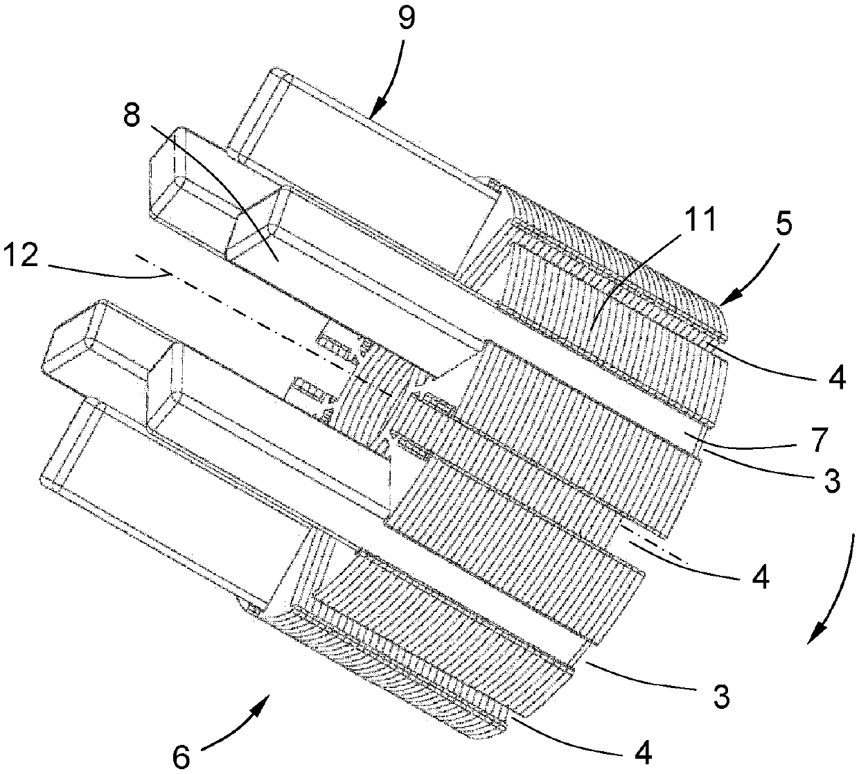 PERMANENT MAGNET ROTOR, METHOD FOR PRODUCING SAME, AND magnetization device