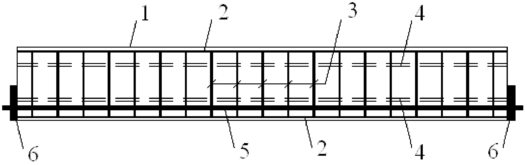 Retarded adhesive prestressed steel reinforced concrete beam