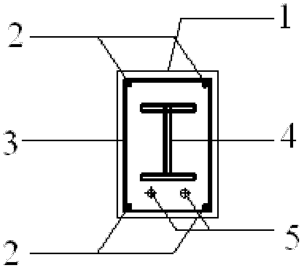 Retarded adhesive prestressed steel reinforced concrete beam