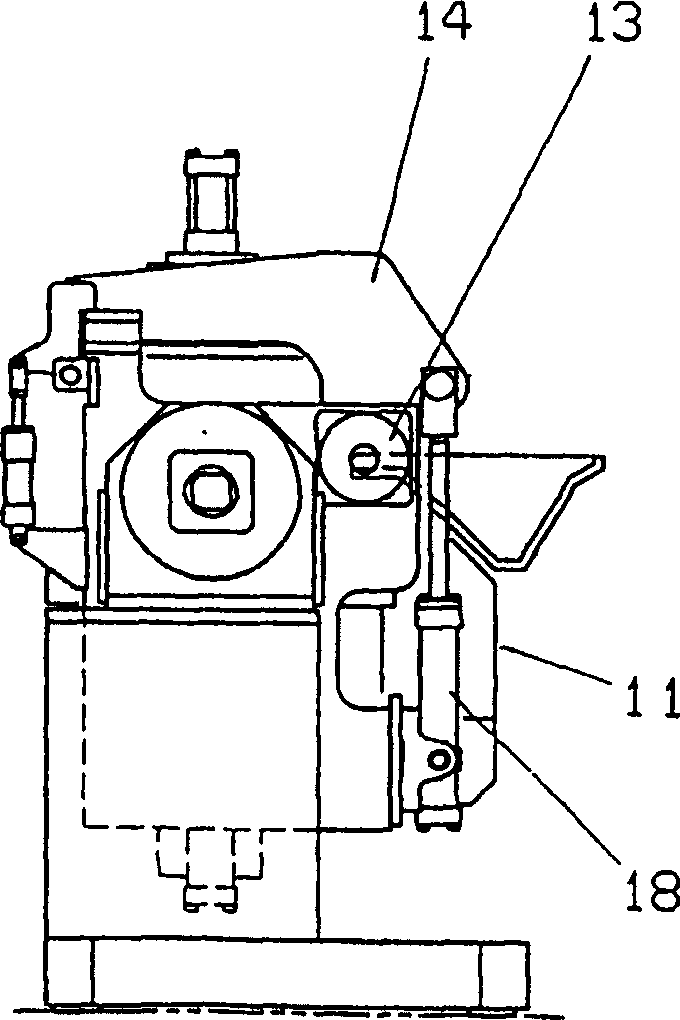 Gravity type titable metal mold casting machine