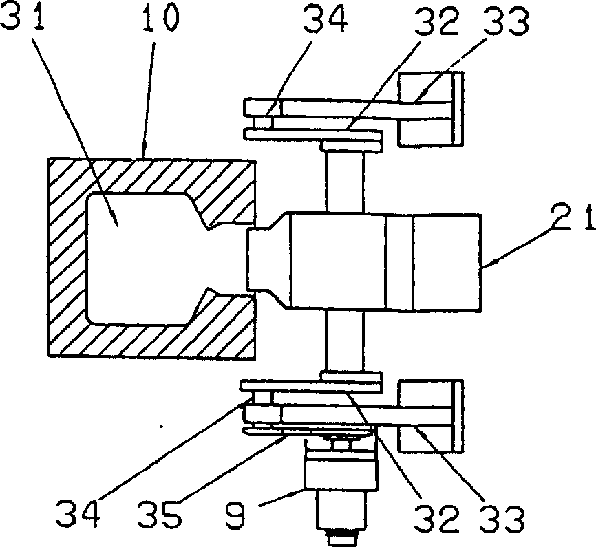 Gravity type titable metal mold casting machine