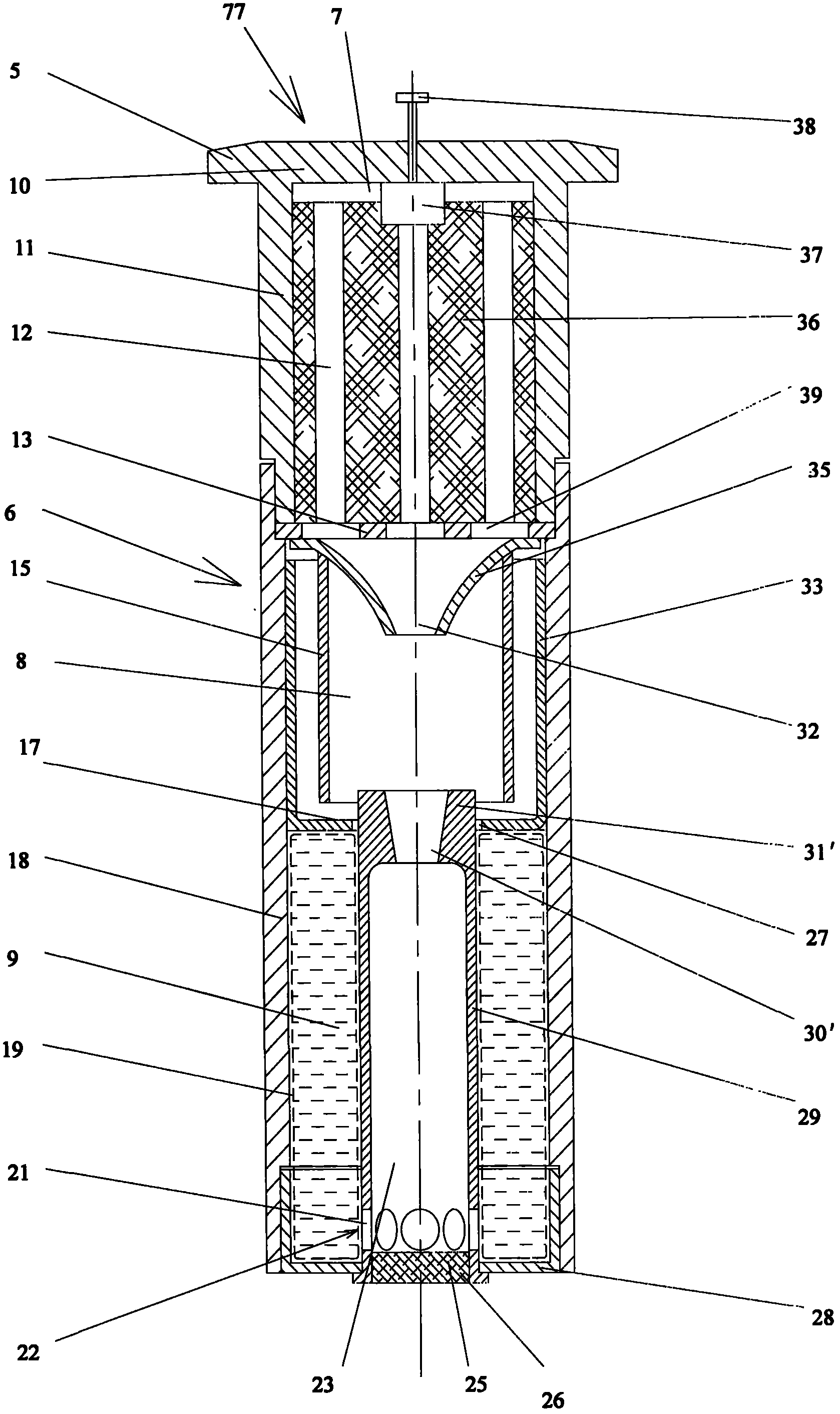 Power source unit body for ejecting, aircraft carrier gas and steam ejector and ejecting method