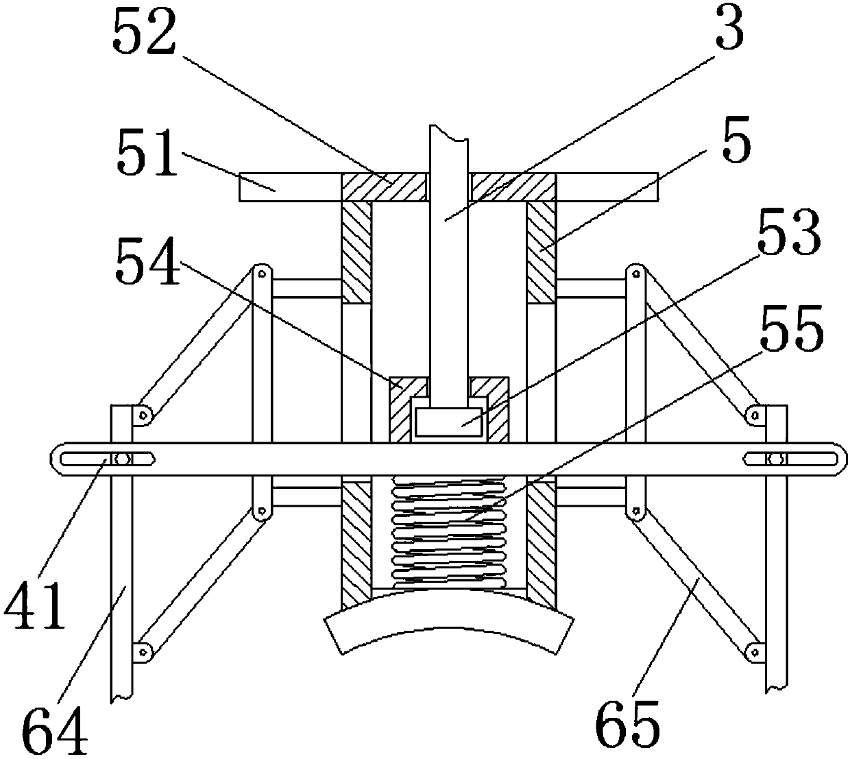 Assembling method of device for clamping insulator