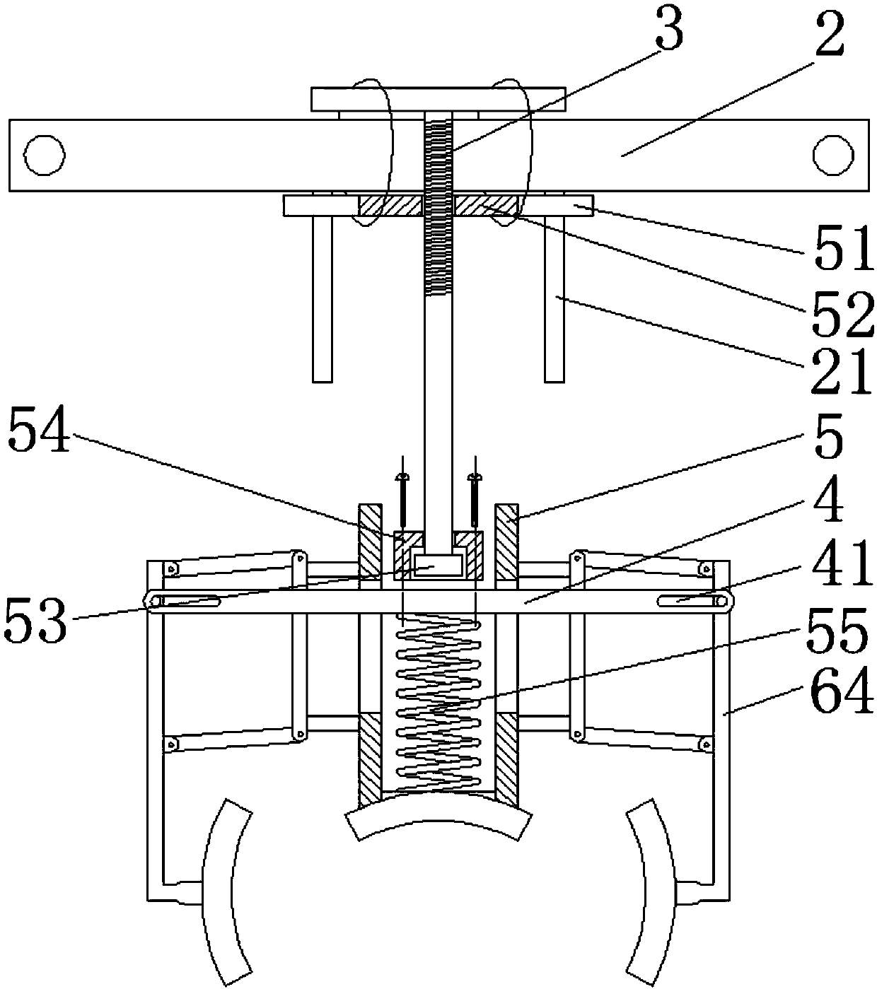 Assembling method of device for clamping insulator