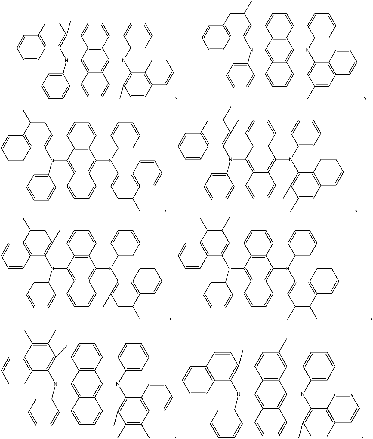 Novel organic material and application thereof in electroluminescent devices