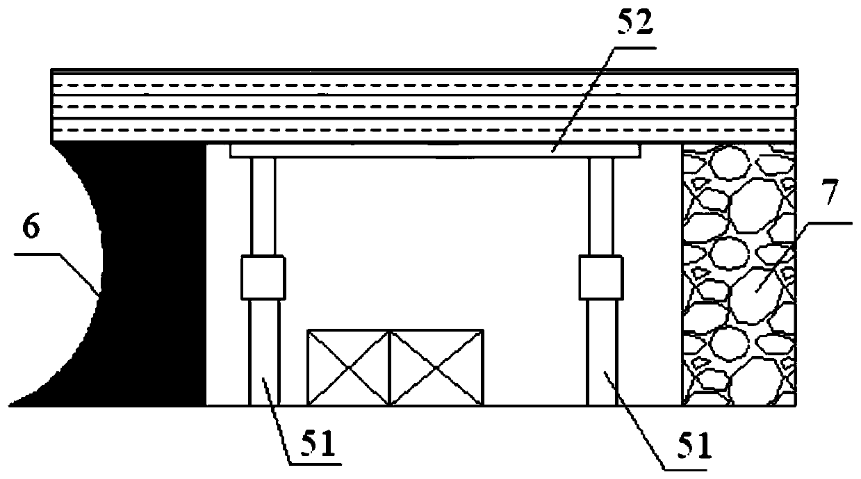 Low-coal-seam high-grade conventional mining opposite-pulling mining face bracket system and bracket moving method thereof