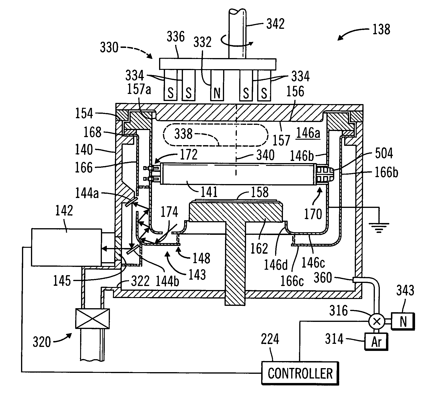 End point detection for sputtering and resputtering