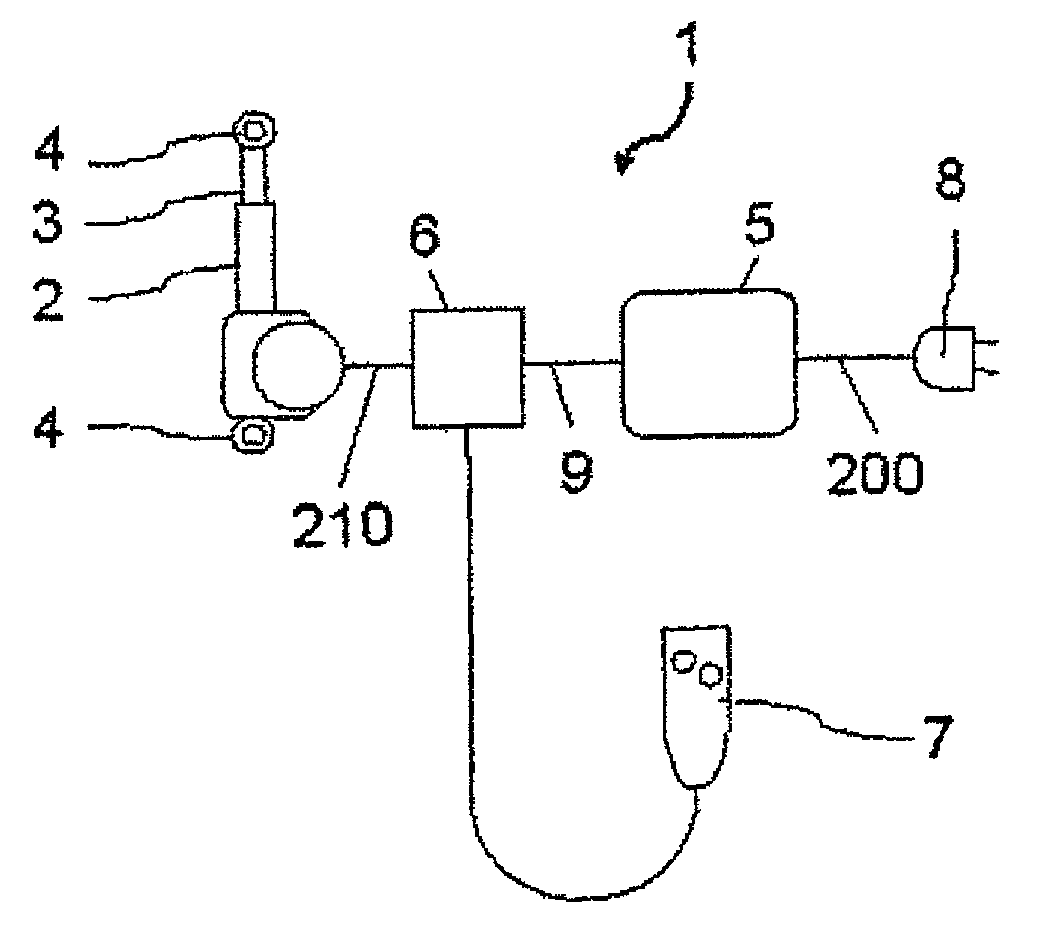 Electromotive furniture drive including a power supply device