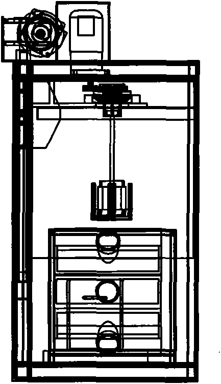 Motor drying station of motor stator winding paint dipping system