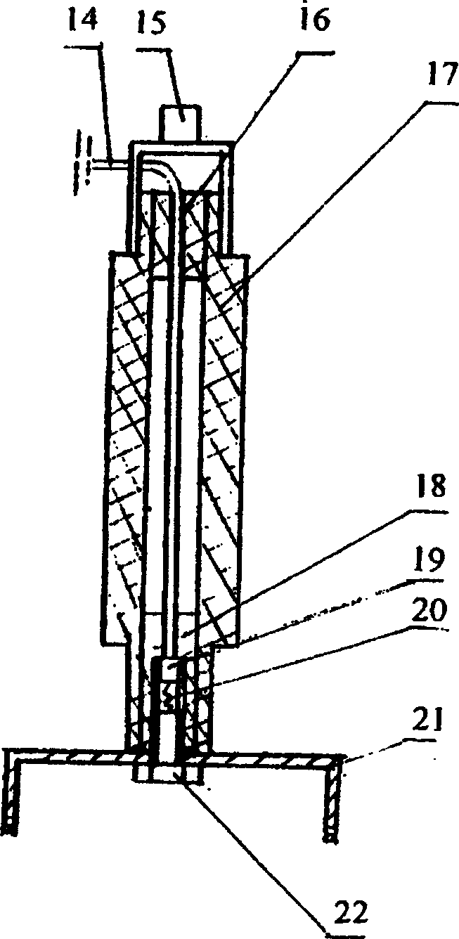 High voltage promoting and protecting system capable of raising plant yield