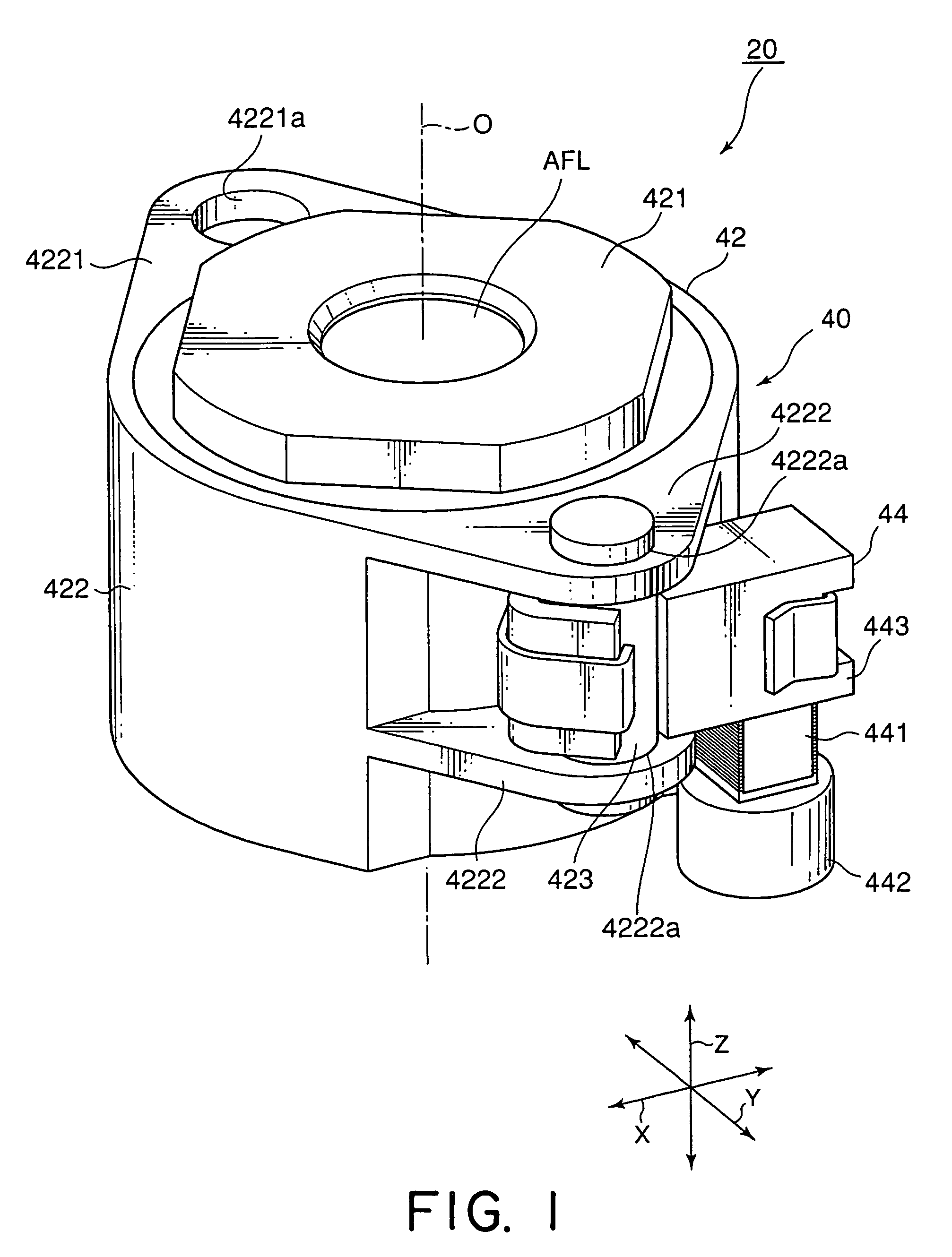 Driving device capable of transferring vibrations generated by an electro-mechanical transducer to a vibration friction portion with a high degree of efficiency