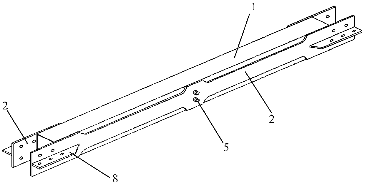 Assembly type buckling-restrained brace with replaceable inner core