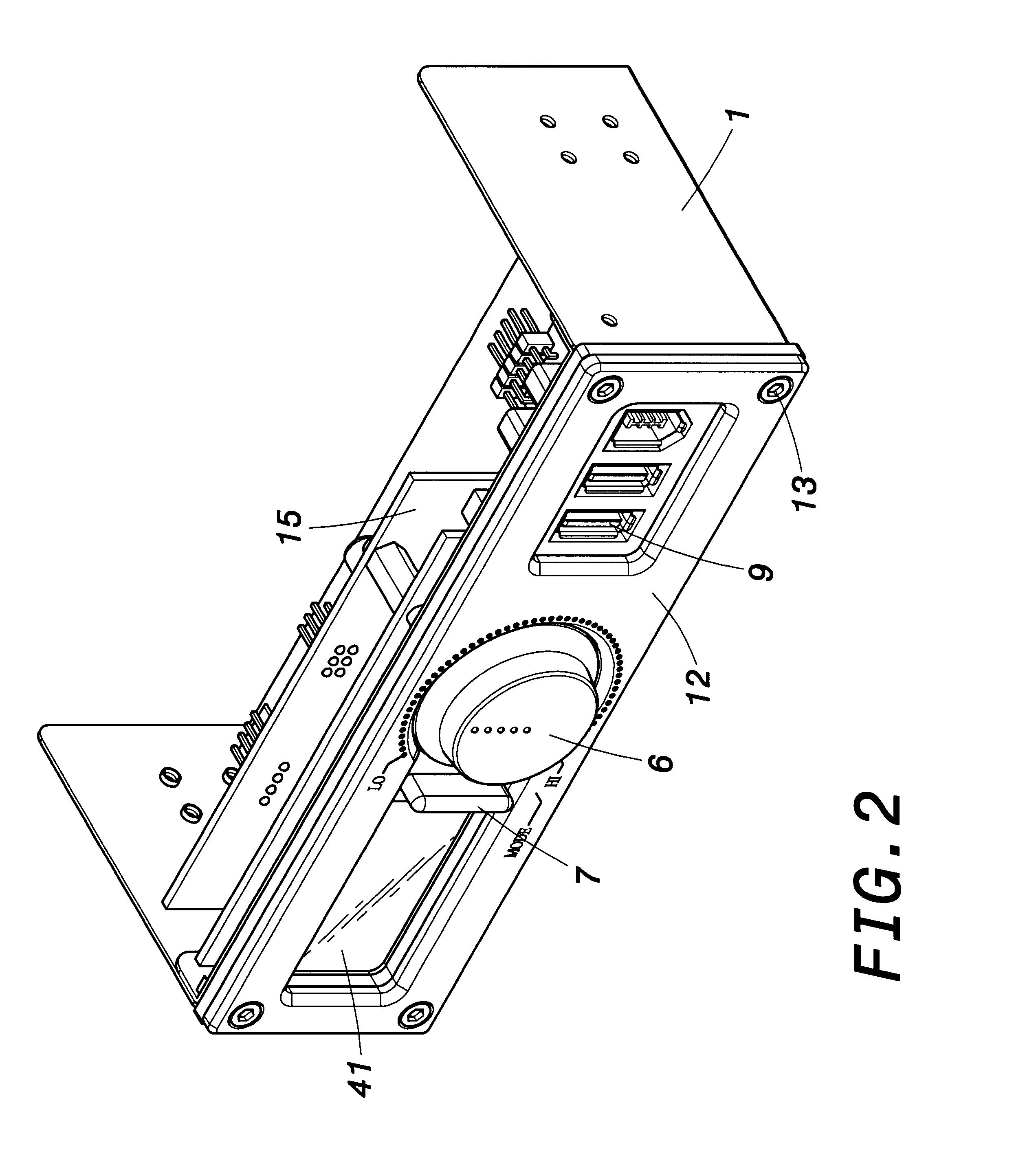 Assembly of computer peripherals