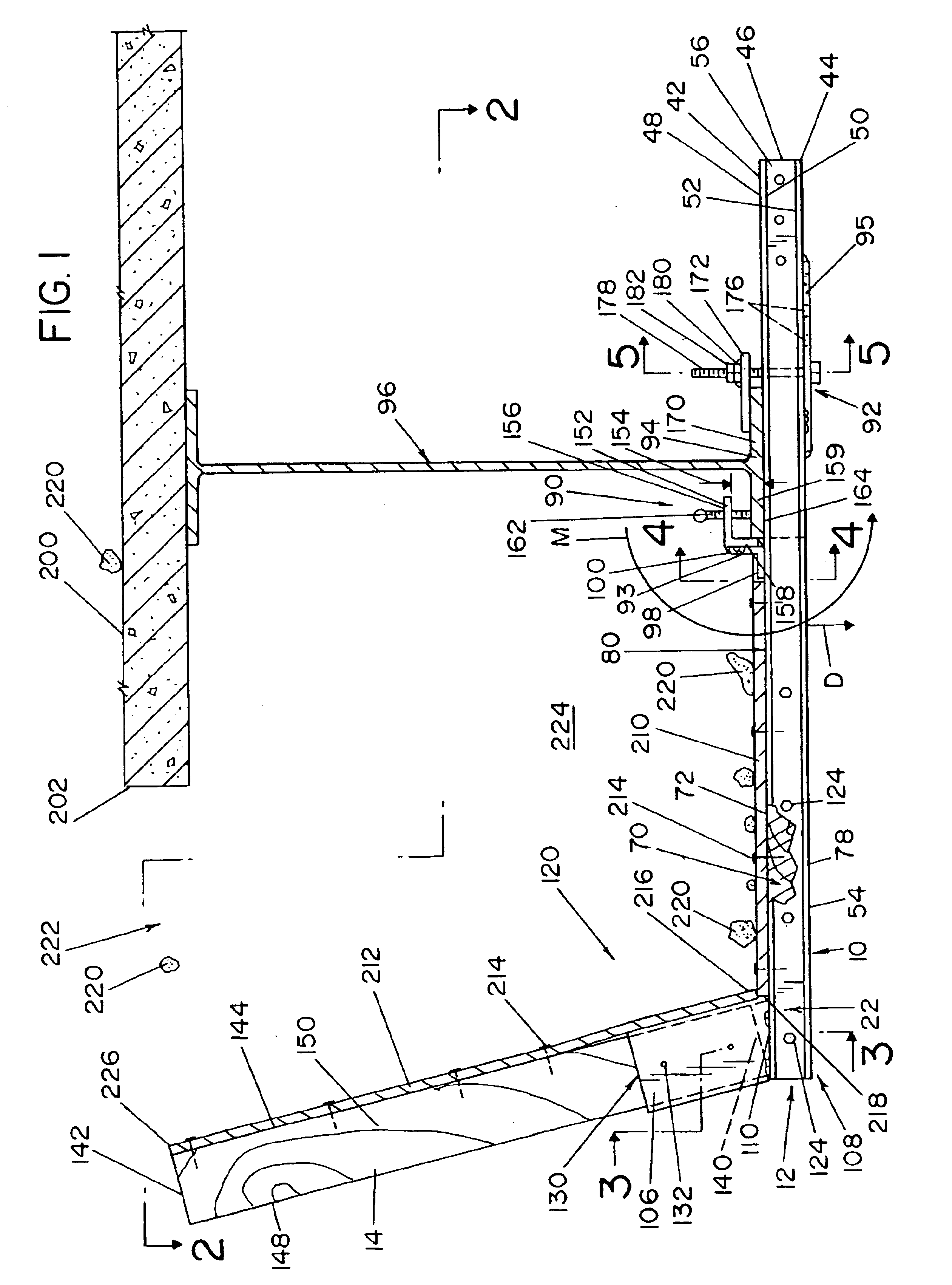 Overhang falsework