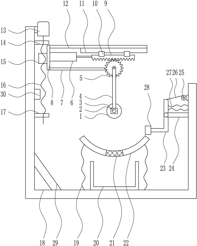 Rapid medicine grinding device for medical pediatrics