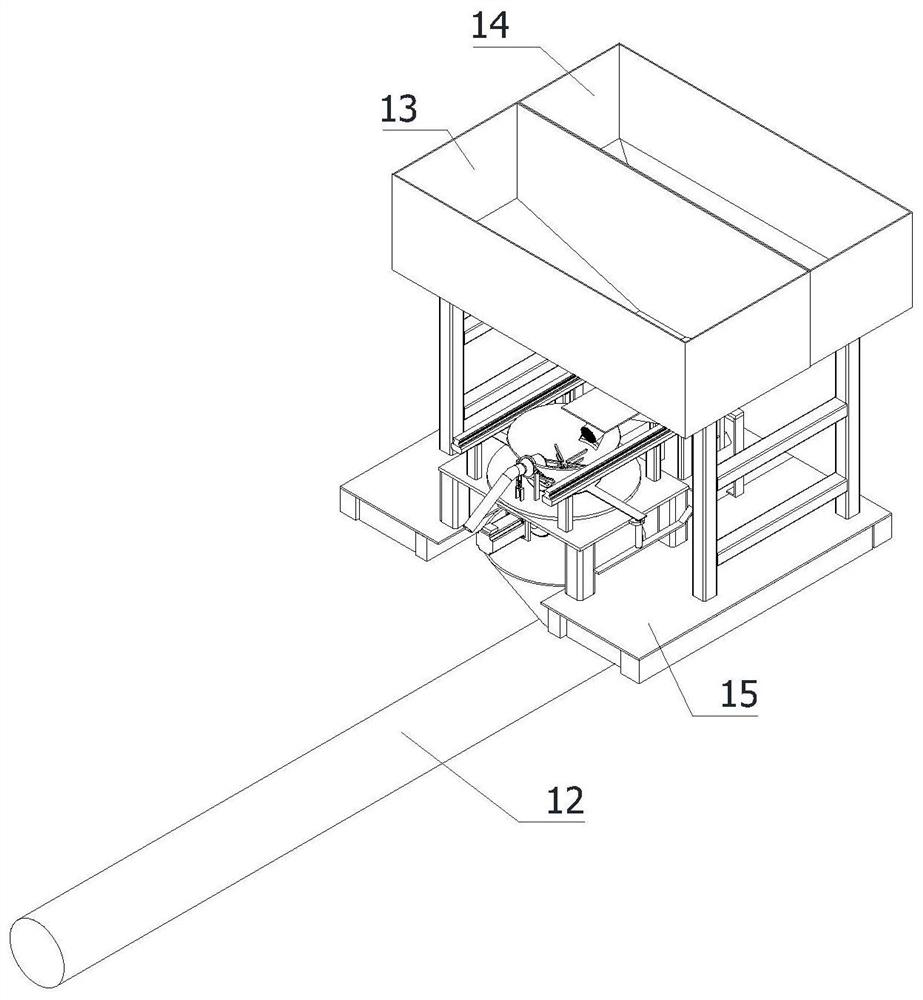 Plastic particle and color master batch equal-ratio feeding equipment