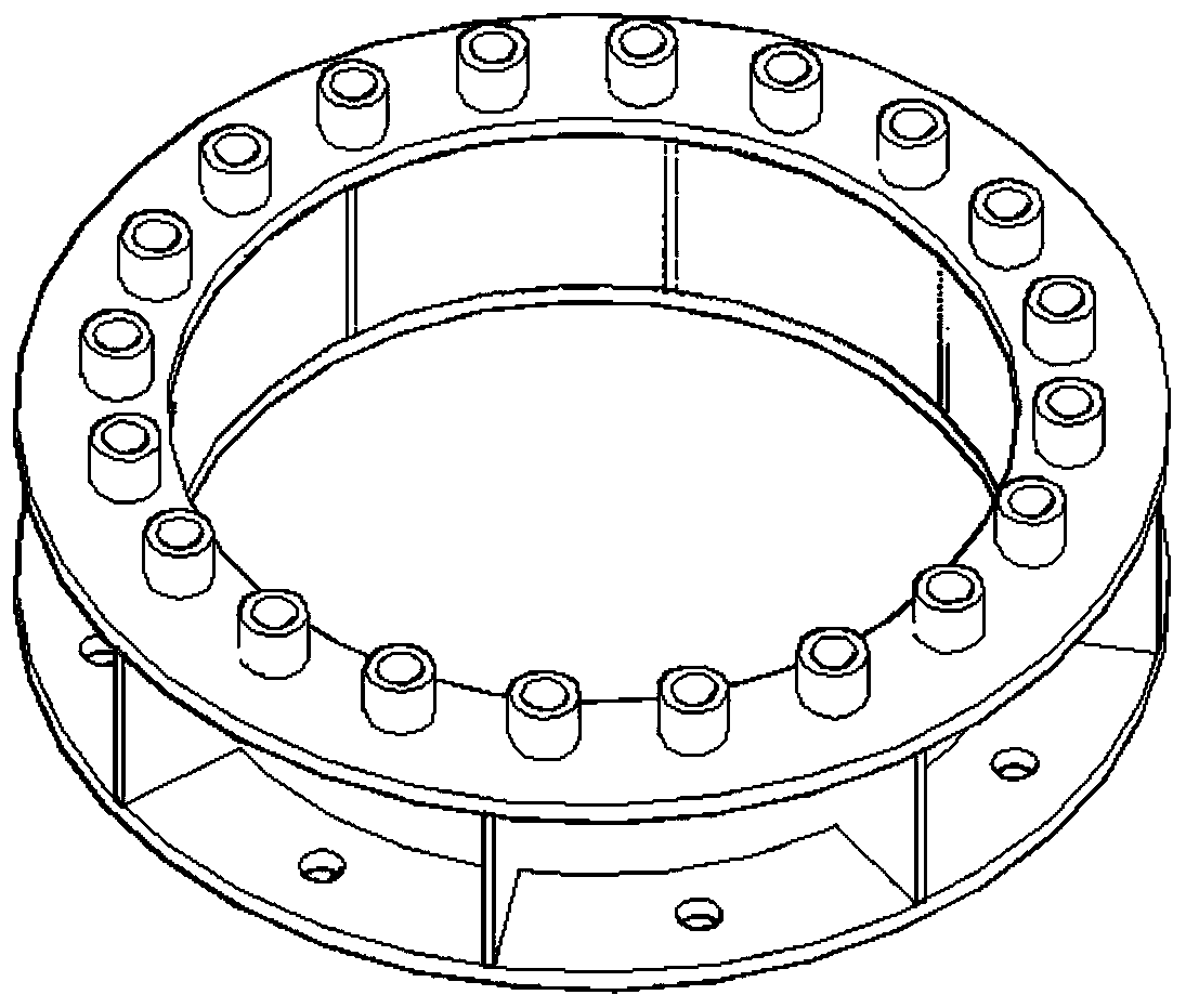 Connecting structure of railway bridge pipe pile and bearing platform, foundation structure and construction method