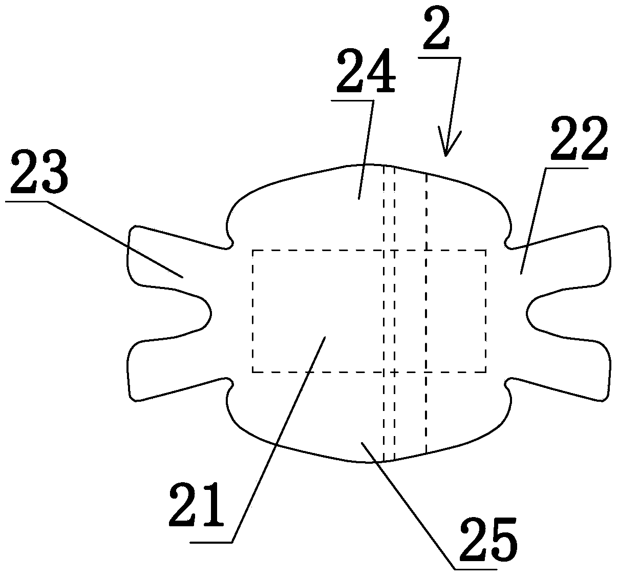 Special special-shaped plaster for anorectal and urinary operations