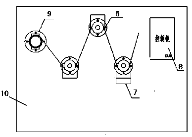 Electroplating film supplying device for automatically adjusting tension of sticking film