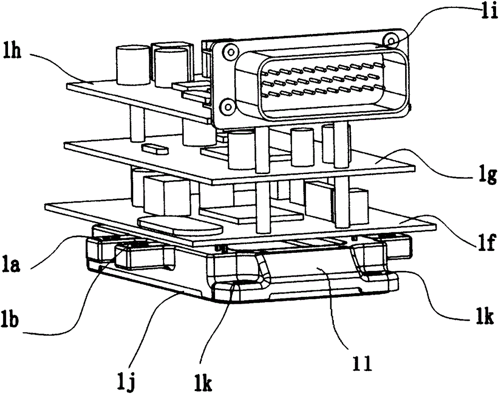 Electric vehicle motor controller and controller assembly modularization unit structure mode